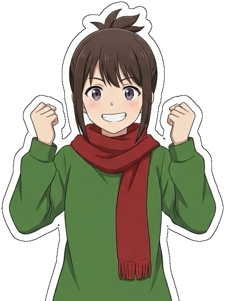 笑顔で応援するアンネ
